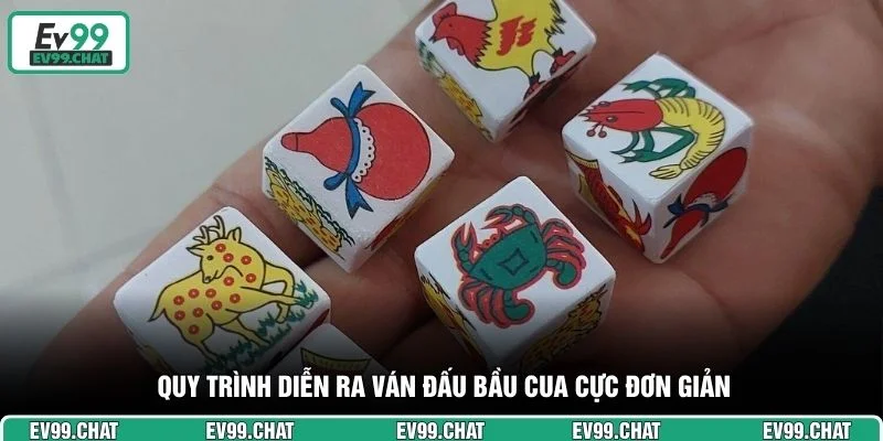 Quy trình diễn ra ván đấu Bầu Cua cực đơn giản
