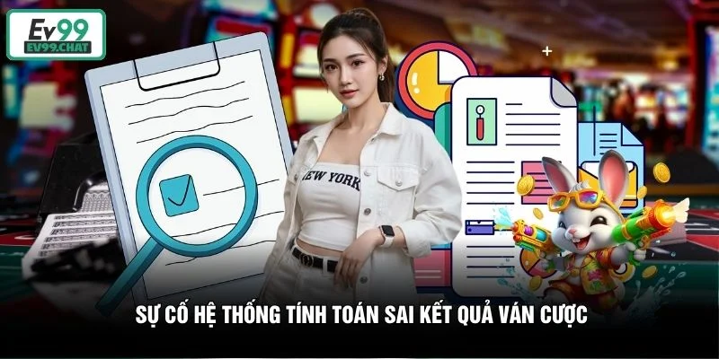 Sự cố hệ thống tính toán sai kết quả ván cược Sự cố hệ thống tính toán sai kết quả ván cược